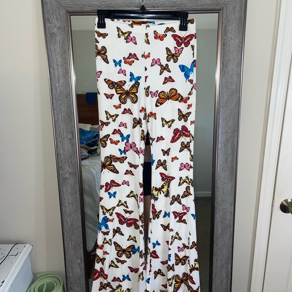 butterfly print pants